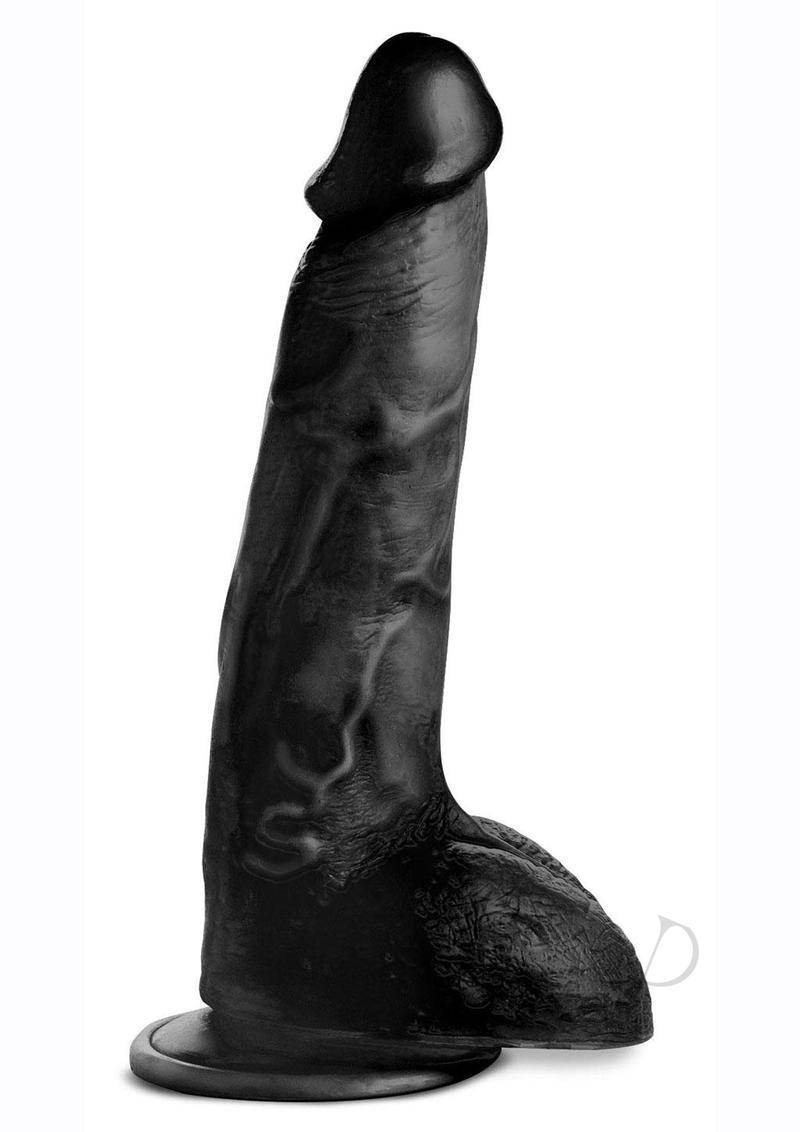 Mc Dildo With Balls 9 Black - Chambre Rouge