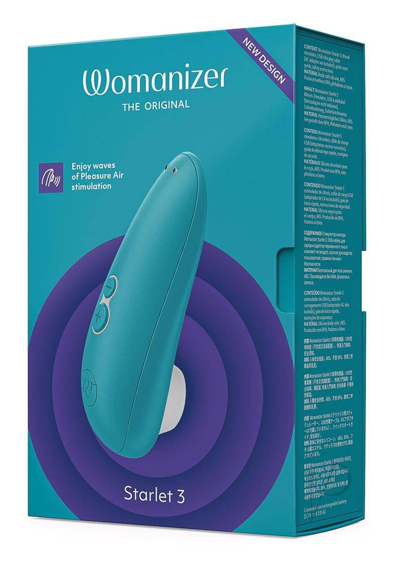 Womanizer Starlet 3 Rechargeable Silicone Clitoral Stimulator - Turquoise