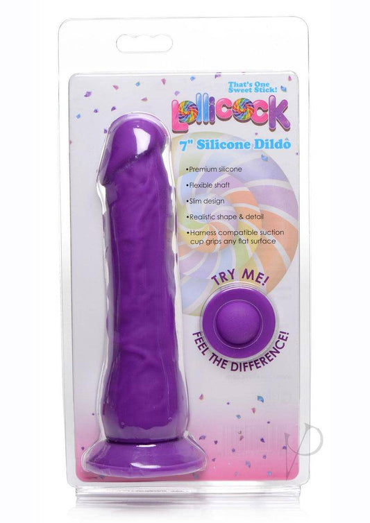 Lollicock Silicone Dildo 7in - Grape