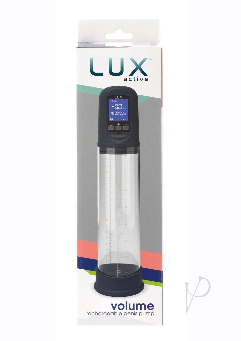 Lux Active Volume LCD Rechargeable Auto Penis Pump - Navy