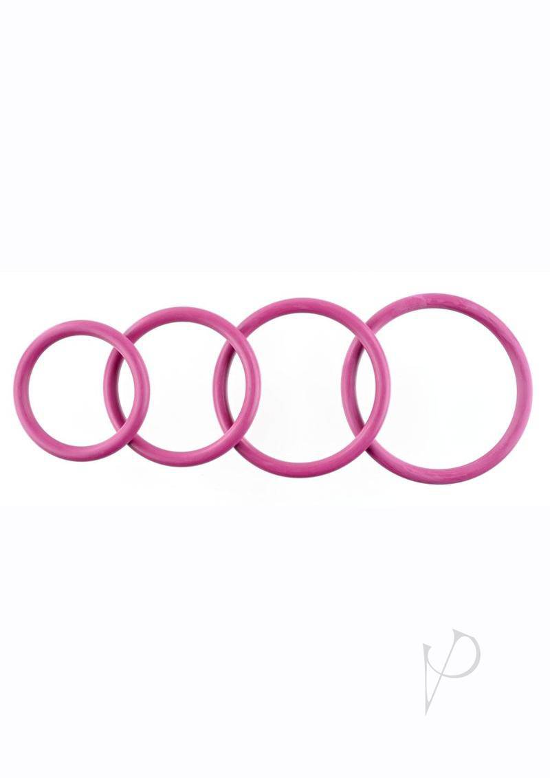 Rubber O Ring Plum 4pk - Chambre Rouge