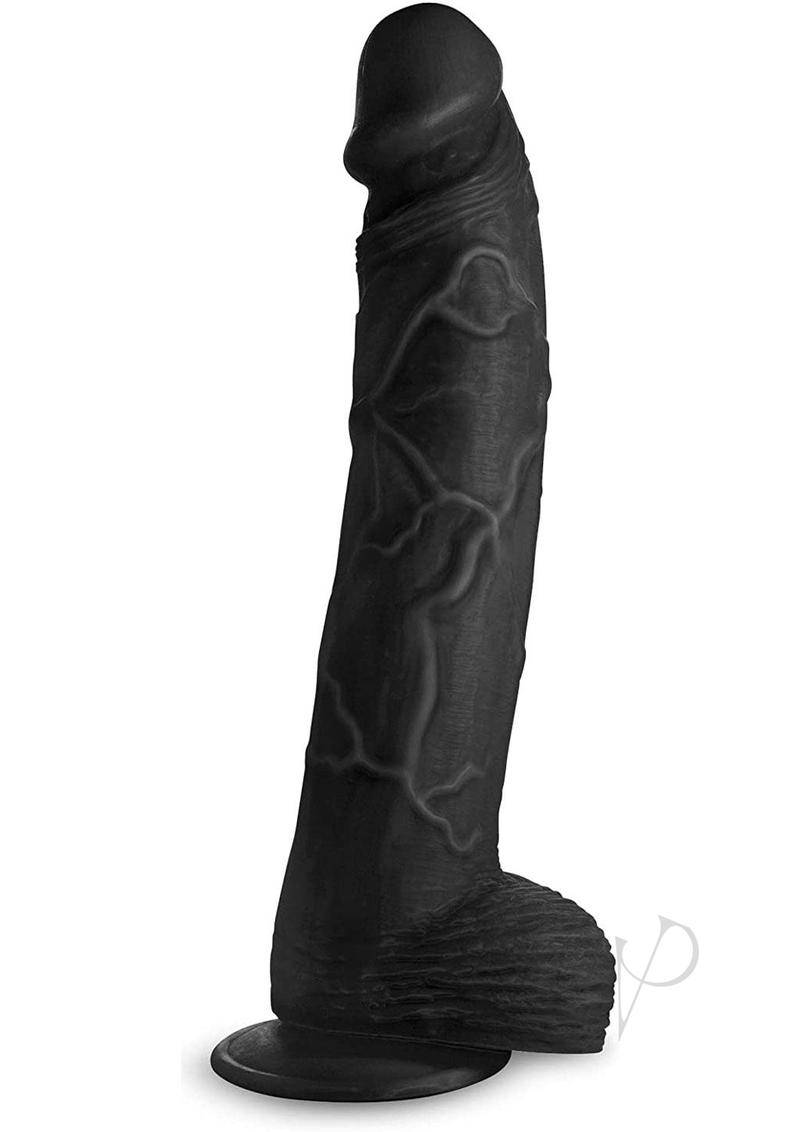 Mc Hung Harry Dildo W/balls 11.75 Black - Chambre Rouge