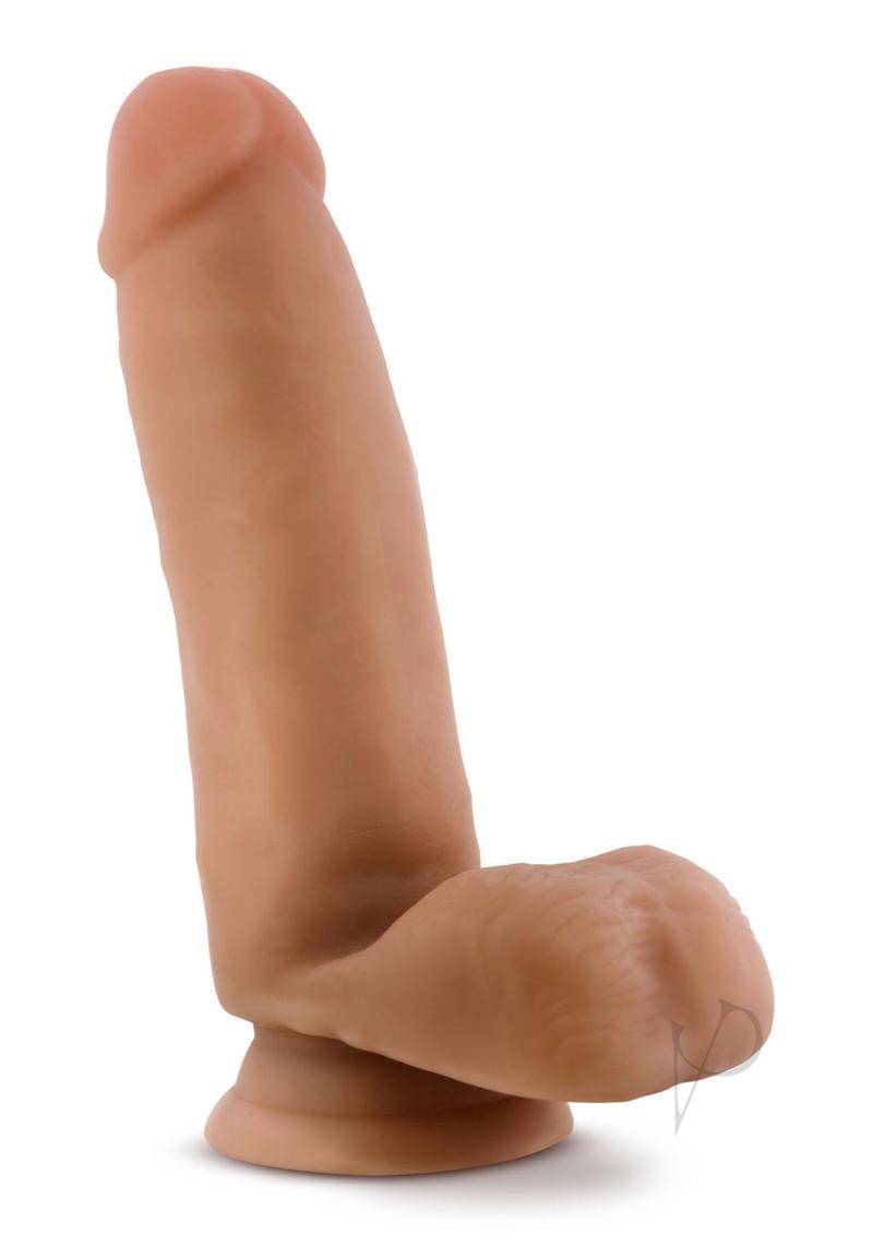 Dr Skin Glide Dildo W/balls 7 Caramel - Chambre Rouge