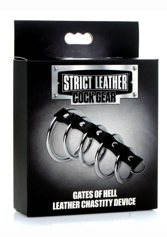 Cock Gear Gates of Hell Chastity Device - Black/Silver