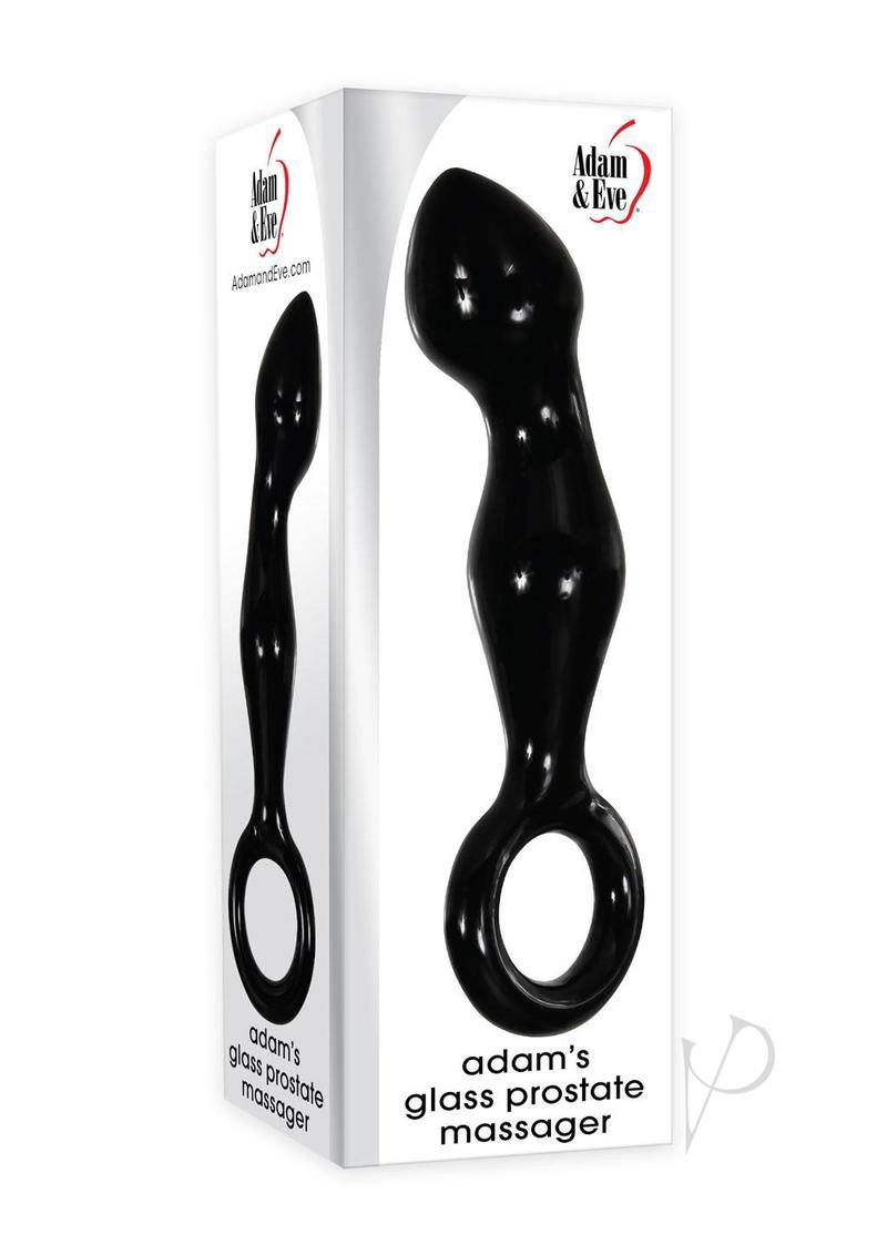 Aandamp;E Adam`s Glass Prostate Massager - Black