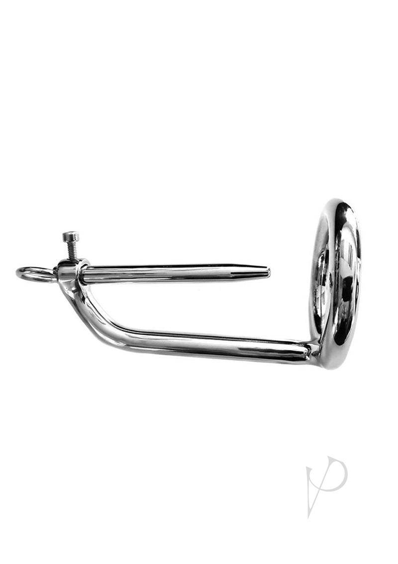 Chastity Cock Ring/urethral Probe Steel - Chambre Rouge