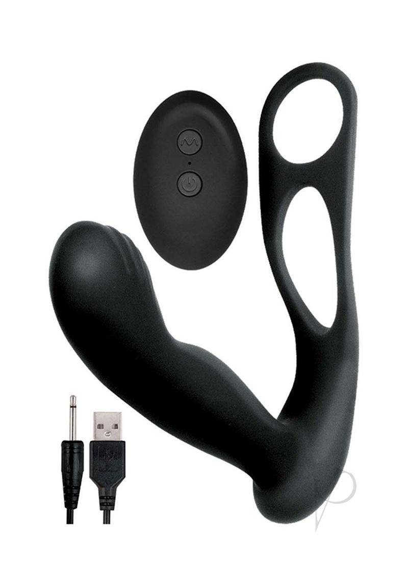 Butts Up P-massage W/ C-ring  black - Chambre Rouge