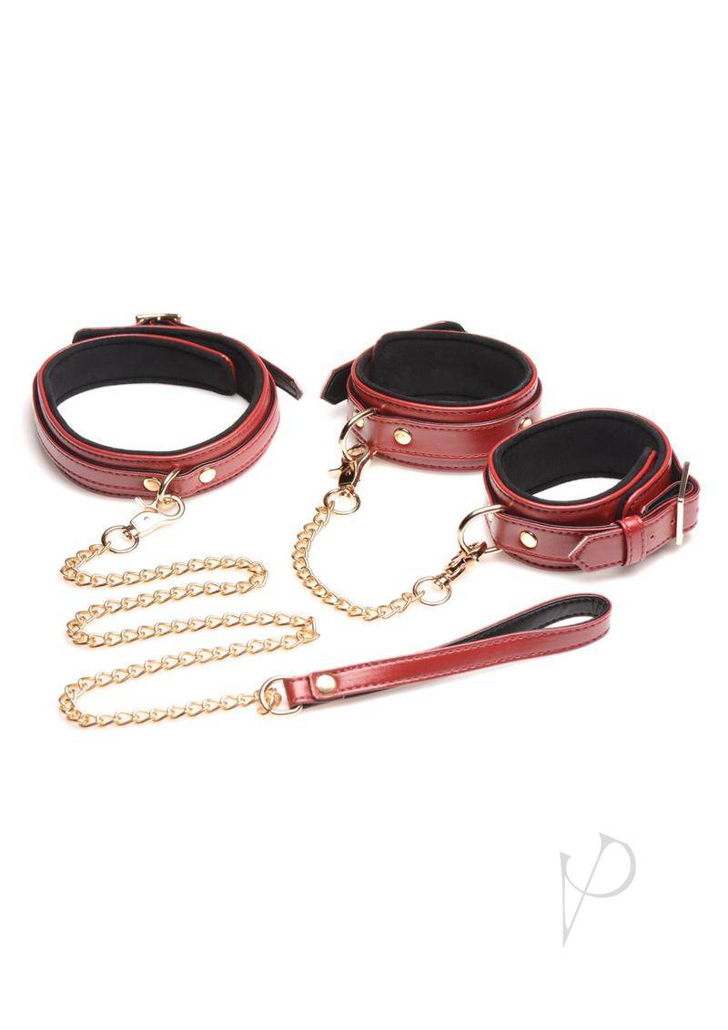 Ms Bondage Set 6pc Burgundy - Chambre Rouge