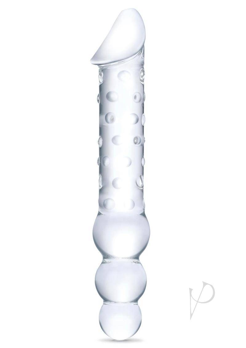 Dbl End Dildo W/anal Beads 12 Clear - Chambre Rouge