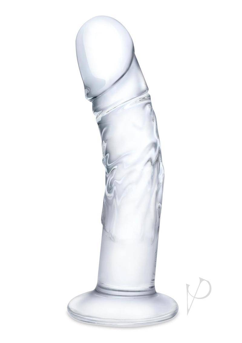 Curved Realist Dildo W/veins 7 Clear - Chambre Rouge