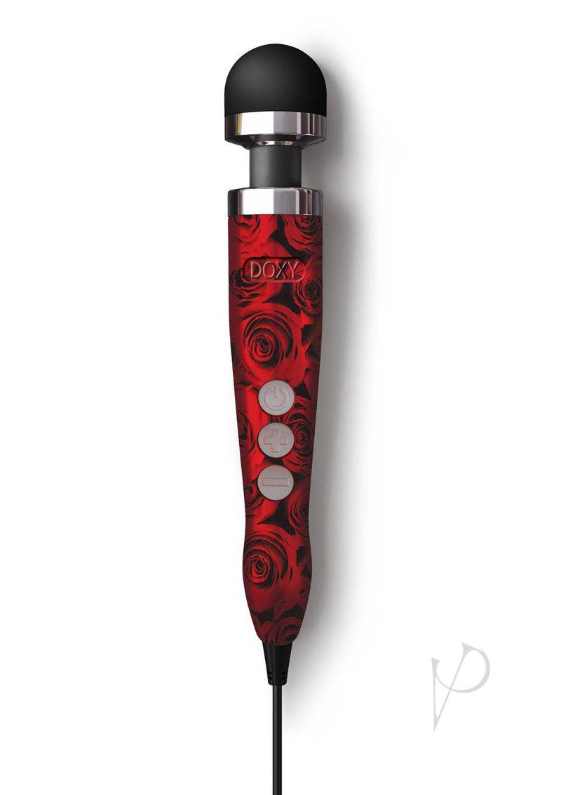 Doxy Die Cast 3 Wand Plug-In Wand Massager - Rose Pattern