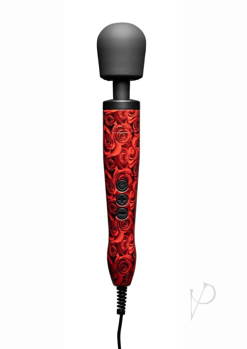 Doxy Original Wand Plug-In Body Massager - Rose Pattern