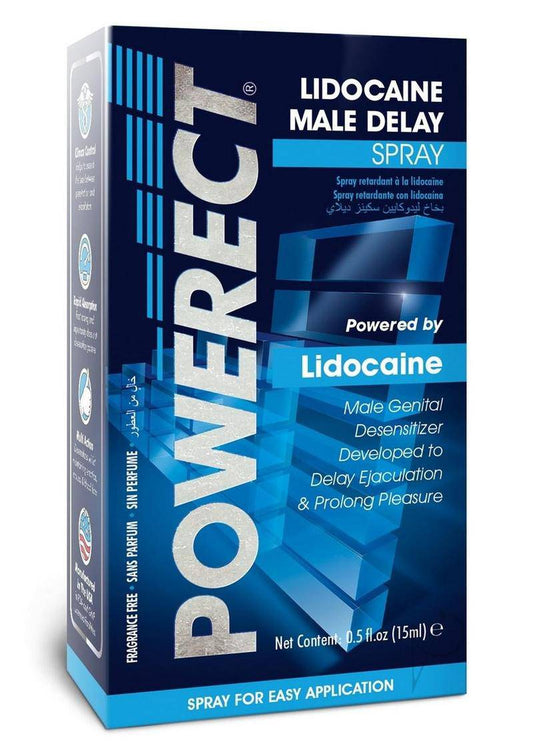 Powerect Lidocaine Delay Spray 15ml - Chambre Rouge