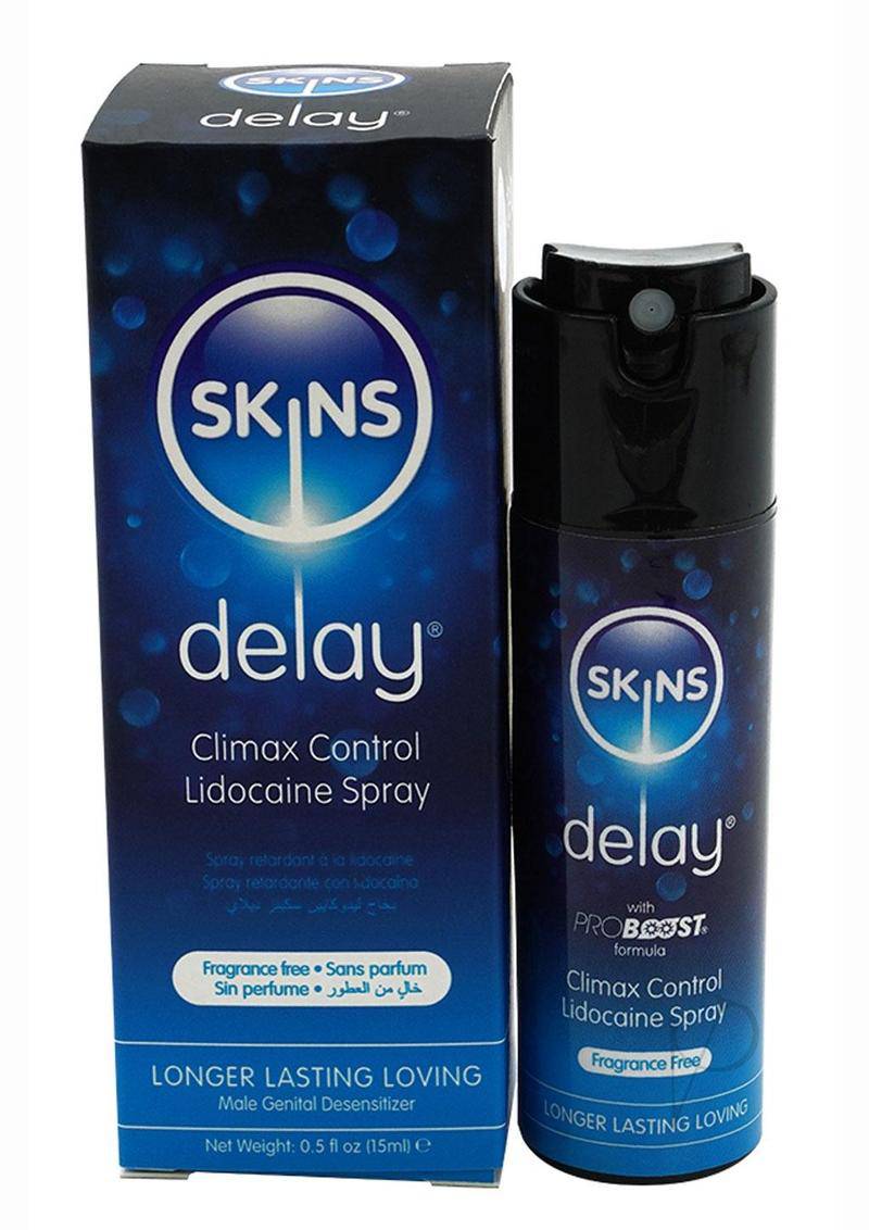 Skins Lidocaine Delay Spray 15ml - Chambre Rouge