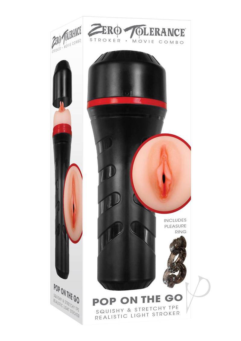 Zero Tolerance Pop On The Go Realistic Vagina Stroker - Vanilla