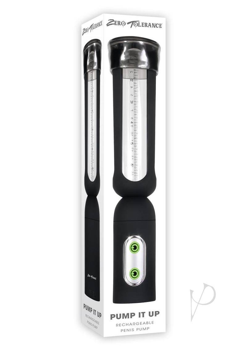 Zero Tolerance Pump It Up Rechargeable Penis Pump - Black/Clear