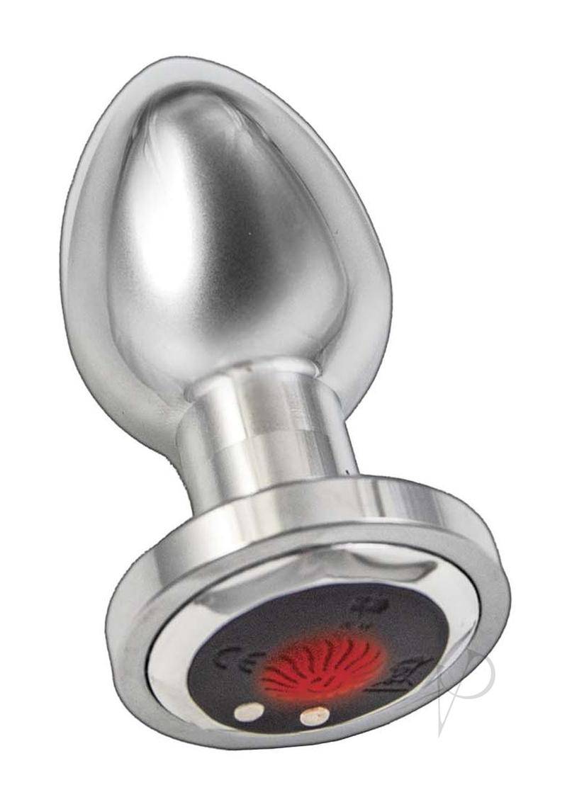 Ass-sation Remote Vibe Metal Plug Silver - Chambre Rouge