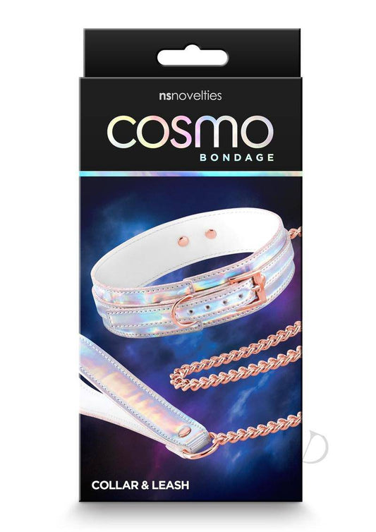 Cosmo Bondage Collar & Leash - Rainbow - Chambre Rouge