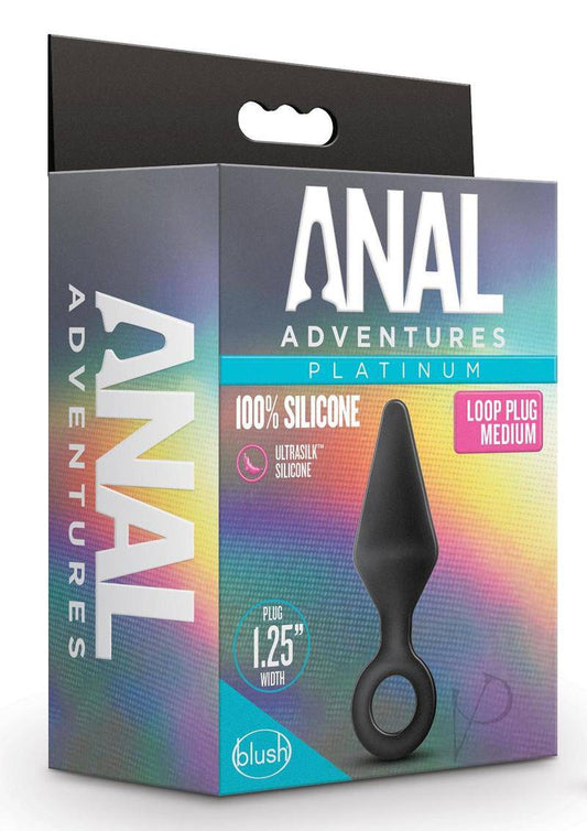 Anal Adventure Platinum Loop Plug Md - Chambre Rouge