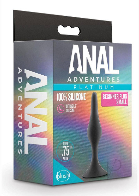 Anal Adv Platinum Silicone Begin Plug Sm - Chambre Rouge