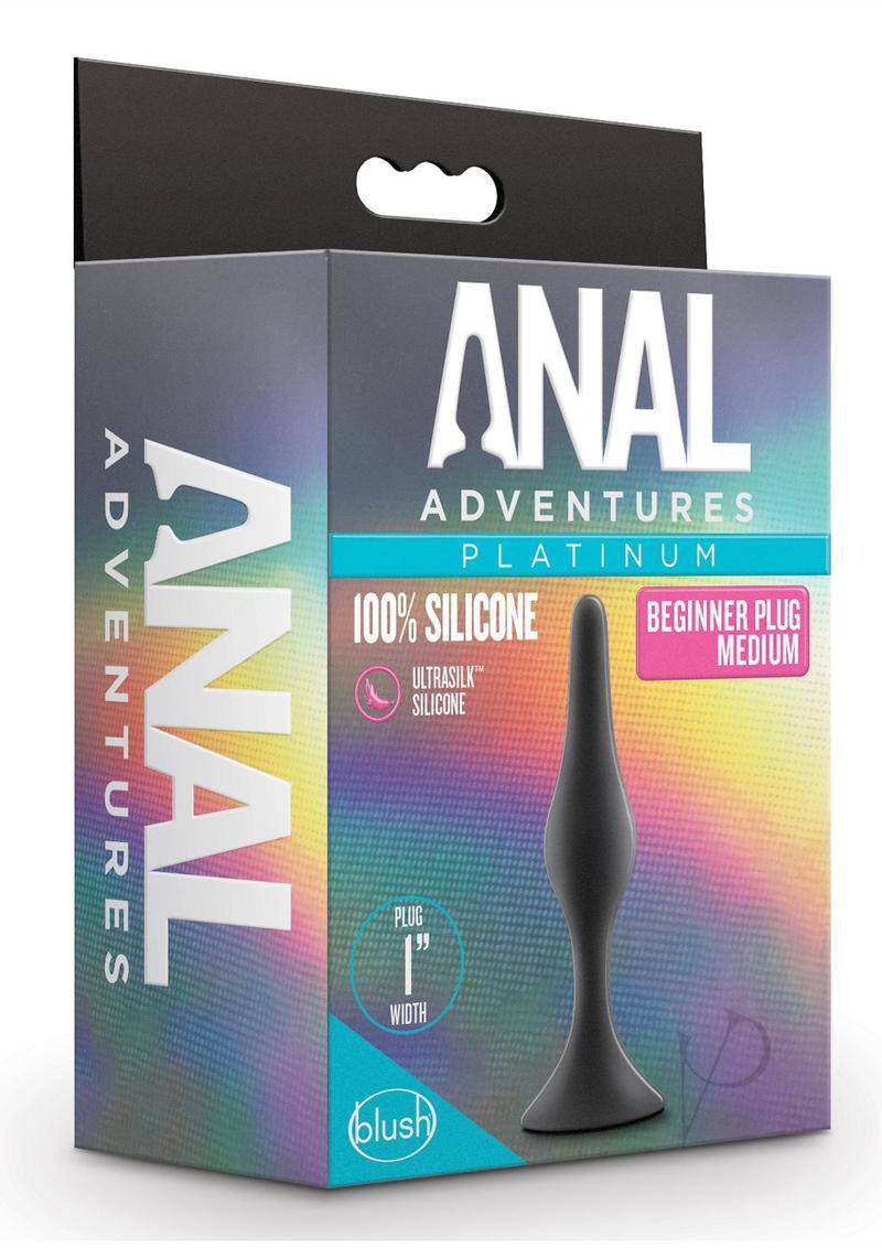 Anal Adv Platinum Silicone Begin Plug Md - Chambre Rouge