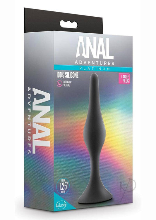 Anal Adv Platinum Silicone Begin Plug Lg - Chambre Rouge