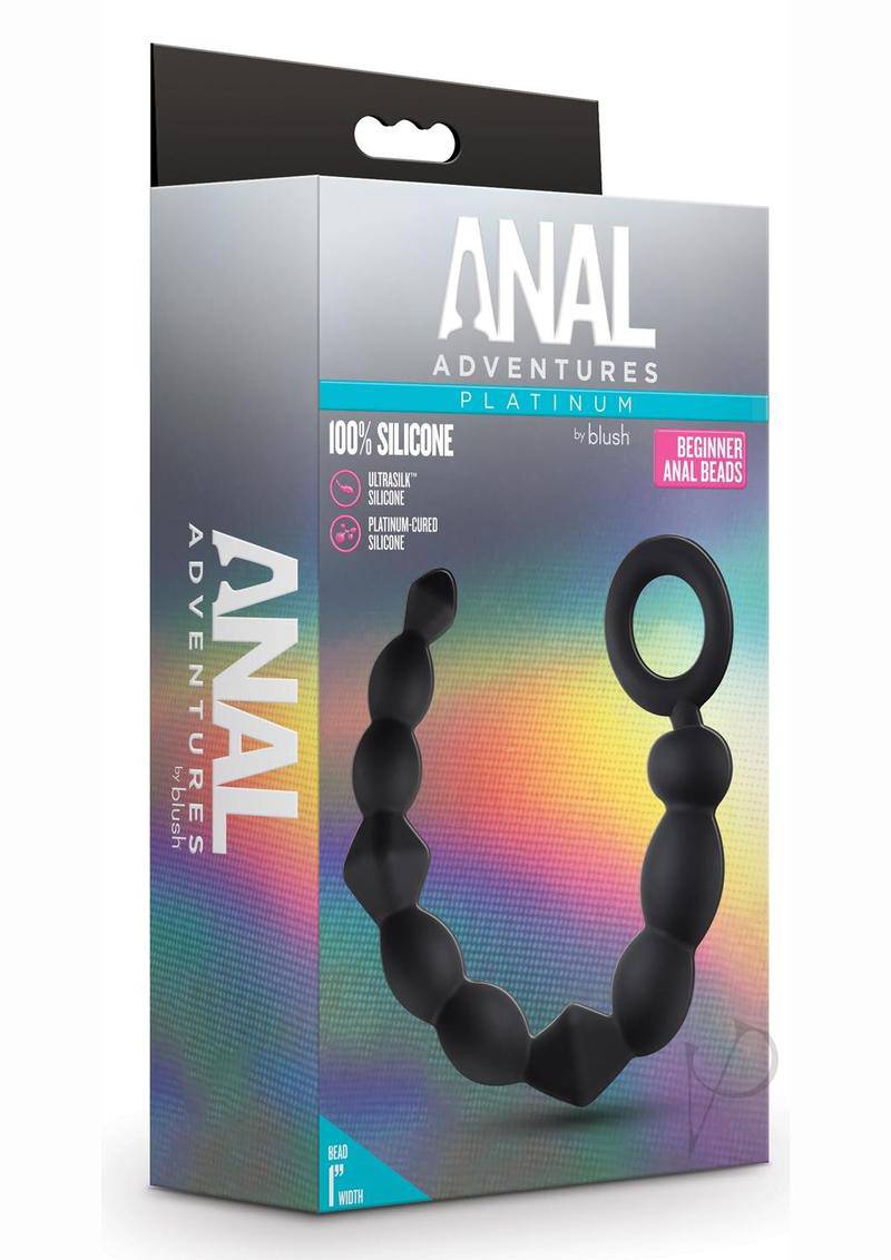 Anal Adv Platinum Silicone Begin Beads - Chambre Rouge