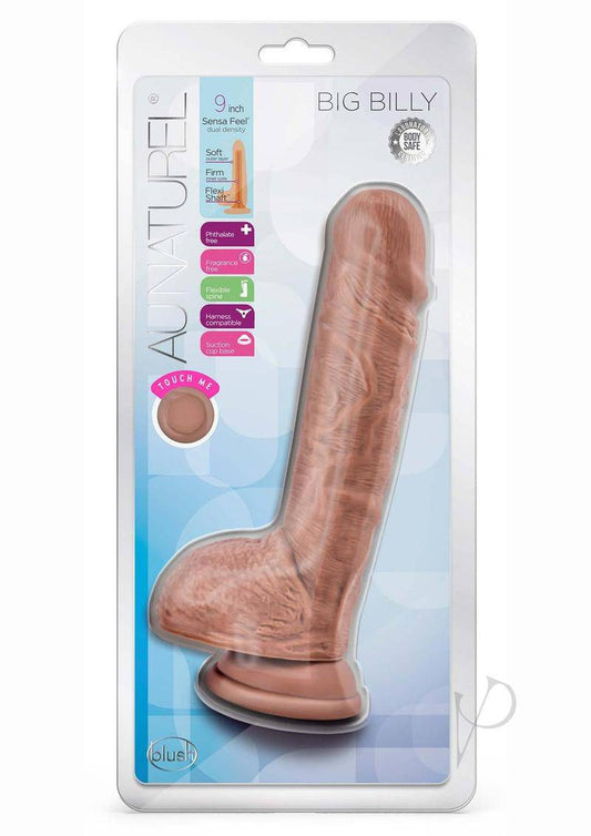 Au Naturel Big Billy Dildo 9 Mocha - Chambre Rouge