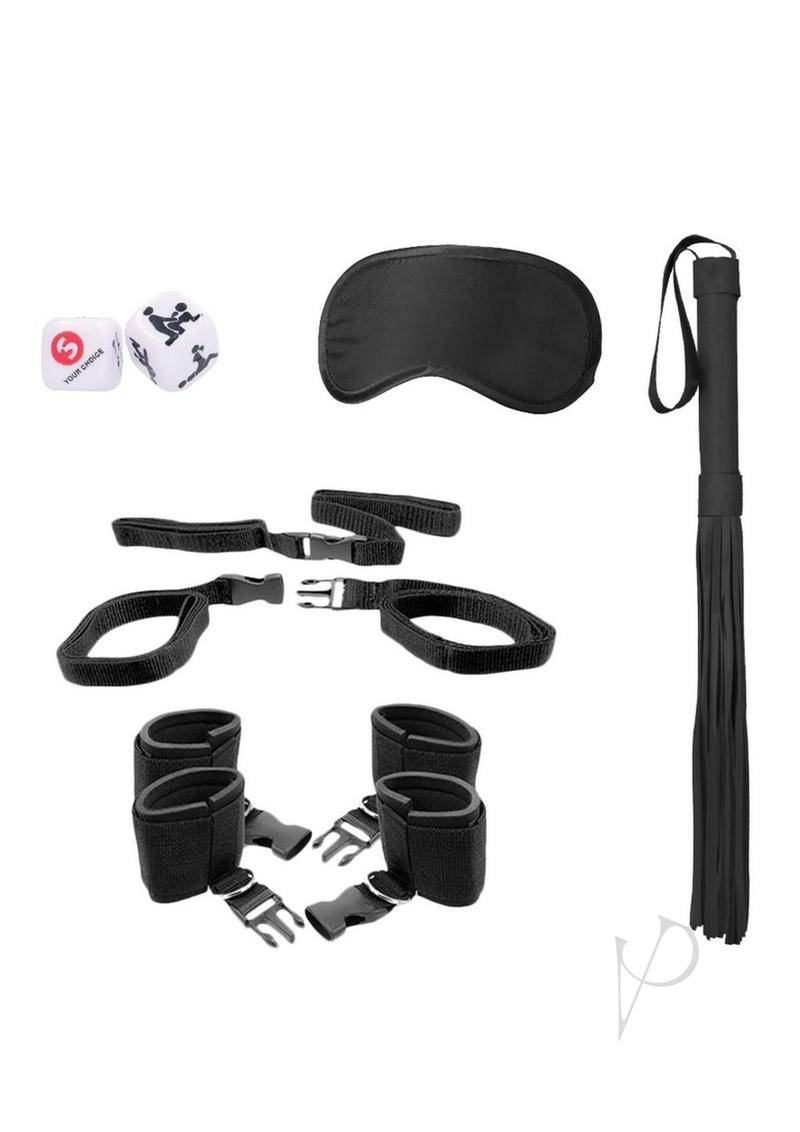 Ouch! Bed Post Bindings Restraint Kit - Black - Chambre Rouge