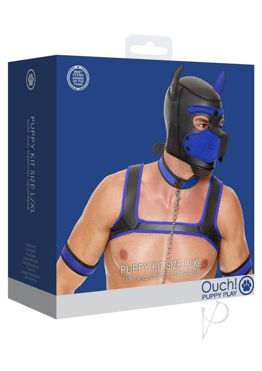 Ouch! Neoprene Puppy Kit L/XL - Blue - Chambre Rouge