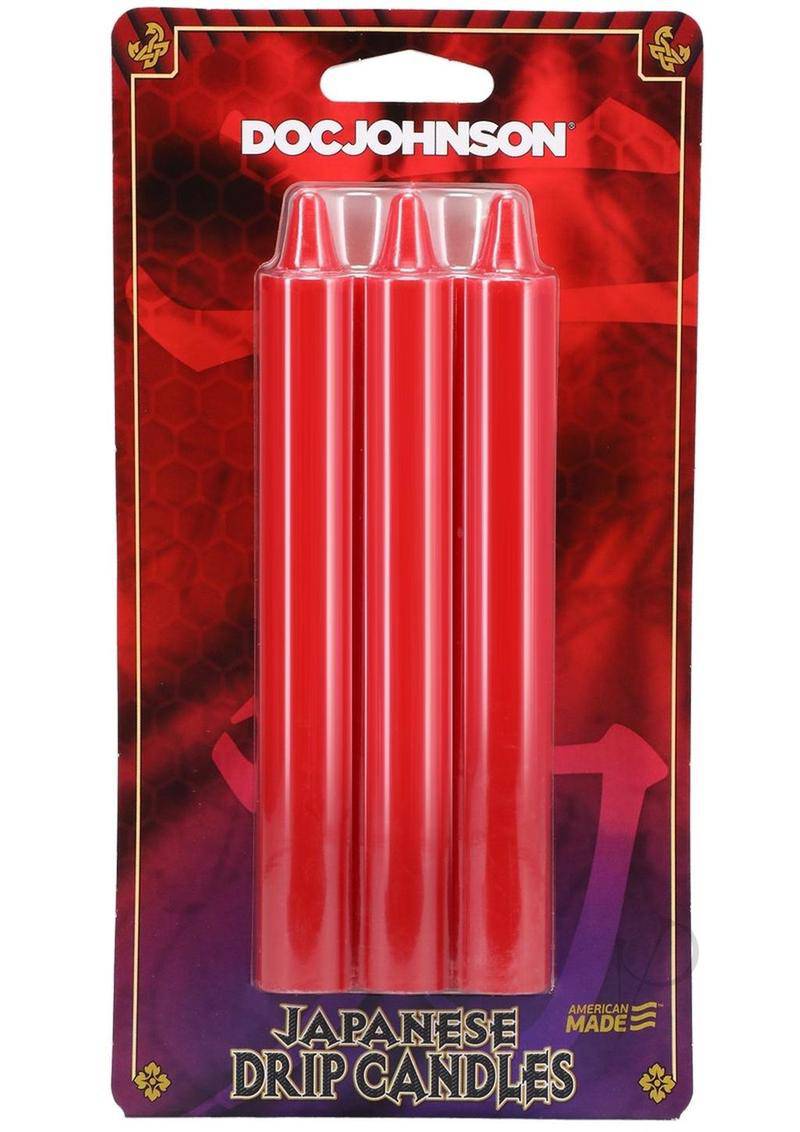 Japanese Drip Candles 3pk Red - Chambre Rouge