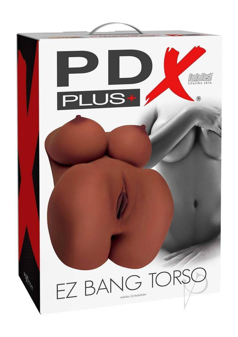 PDX Plus EZ Bang Torso Masturbator - Caramel - Chambre Rouge