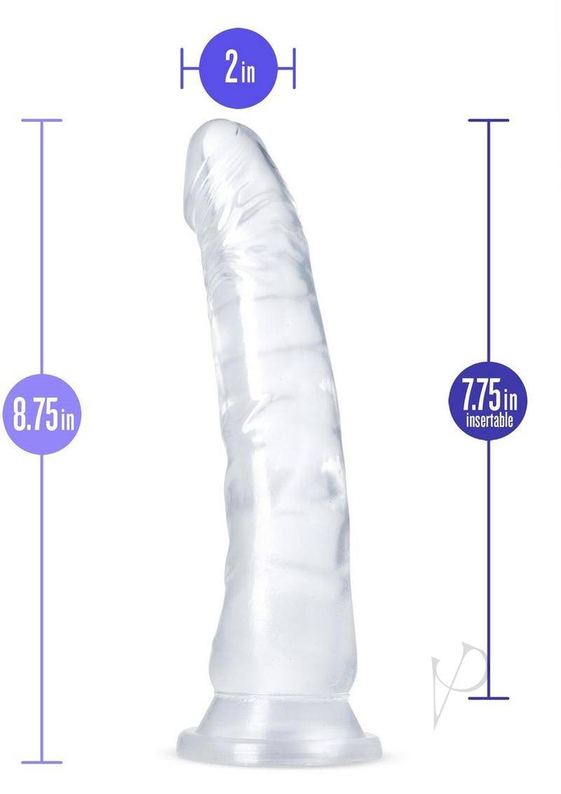 B Yours Diamond Glisten Dildo 8.75in - Clear - Chambre Rouge