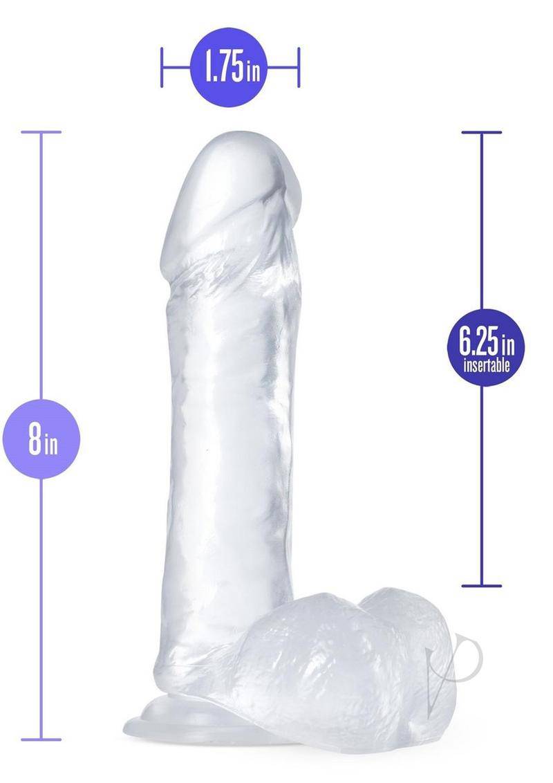 B Yours Diamond Glimmer Dildo 8in - Clear - Chambre Rouge