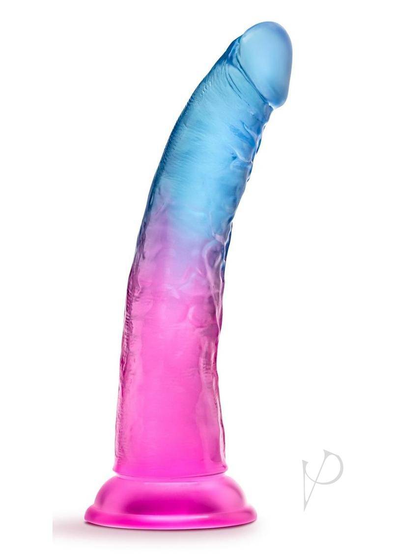 B Yours Beautiful Sky Dildo 7in Sunset - Pink/Blue - Chambre Rouge