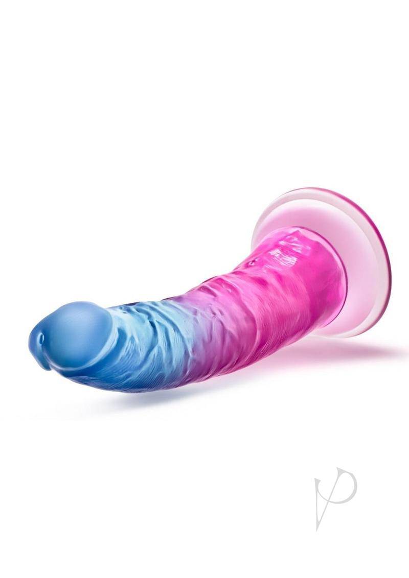 B Yours Beautiful Sky Dildo 7in Sunset - Pink/Blue - Chambre Rouge