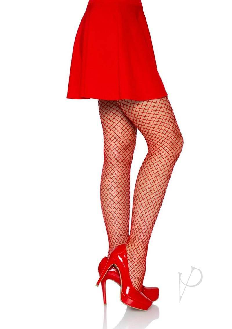 Spandex Industrial Net Tights Os Red - Chambre Rouge