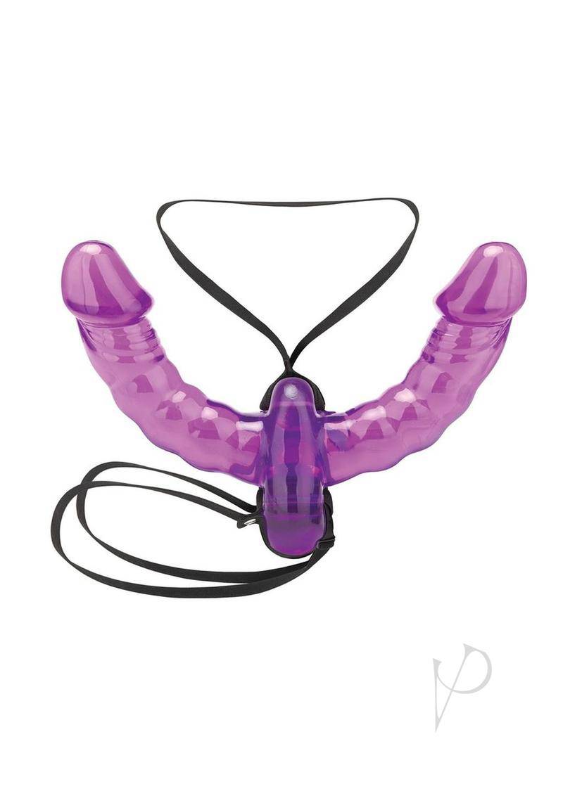 Lux Fetish Pleasure For 2 Double-Ended Strap-On - Purple - Chambre Rouge