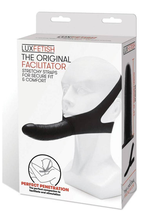 Lux Fetish The Original Facilitator Face Strap-On with Dildo - Black - Chambre Rouge