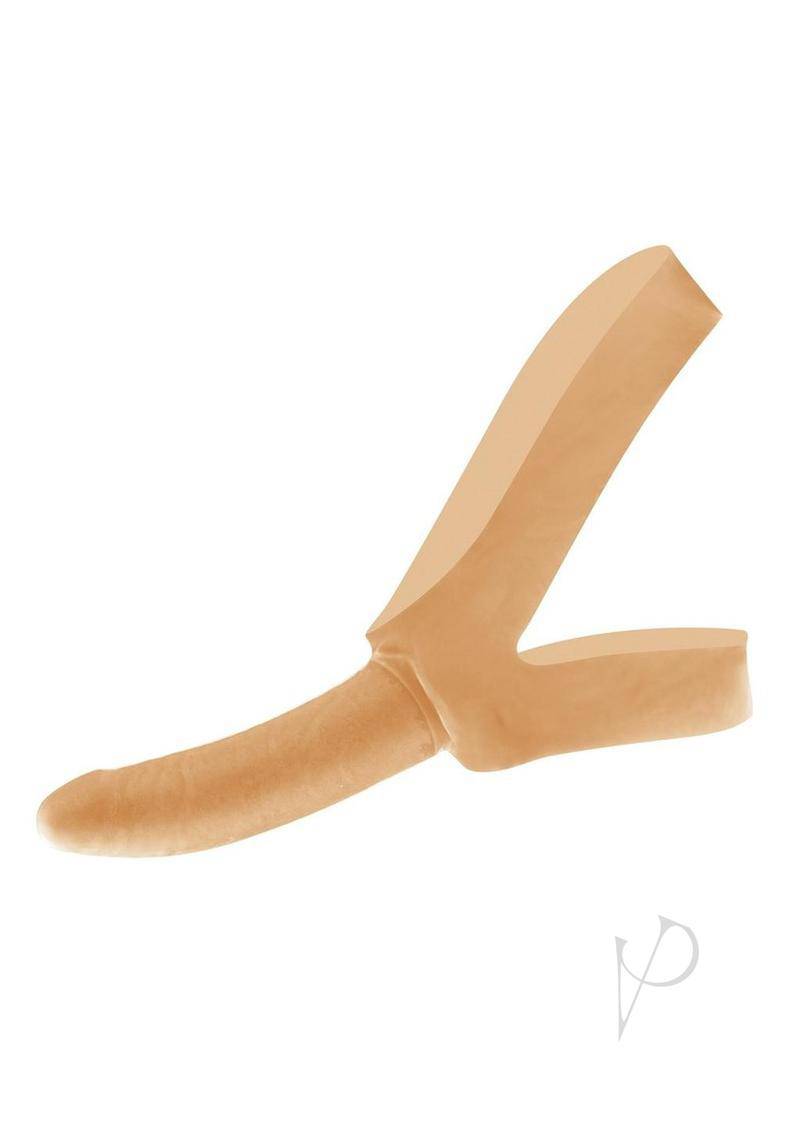 Lux Fetish The Original Facilitator Face Strap-On with Dildo - Cream - Chambre Rouge