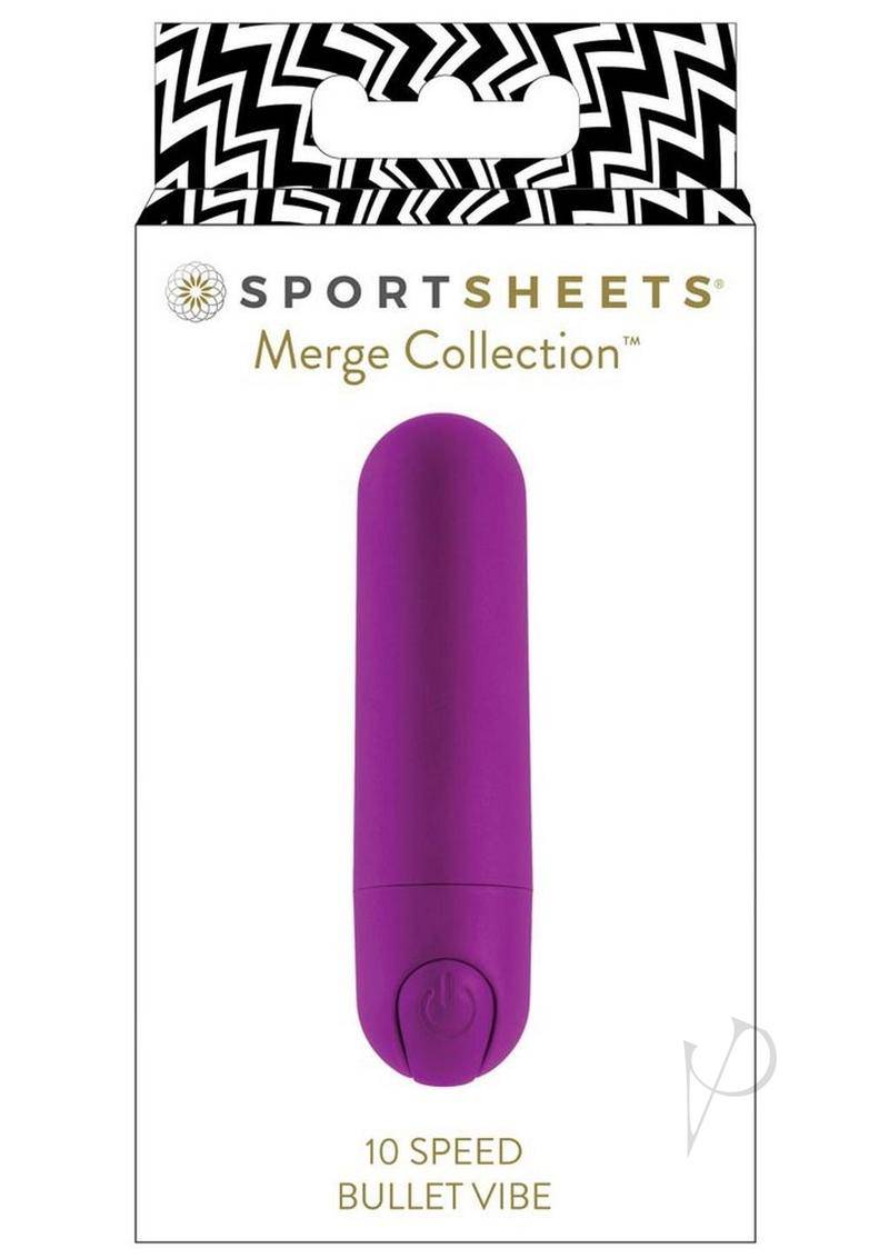 Sportsheets 10 Speed Bullet Vibrator - Purple - Chambre Rouge