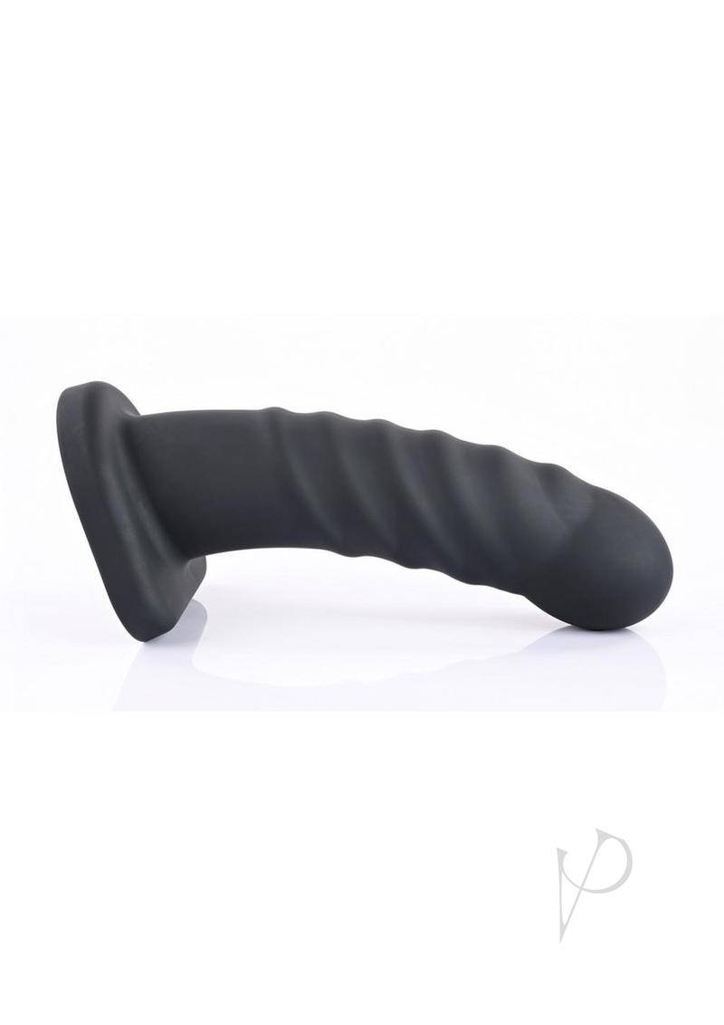 Banx Ribbed Hollow Dildo 8in - Black - Chambre Rouge