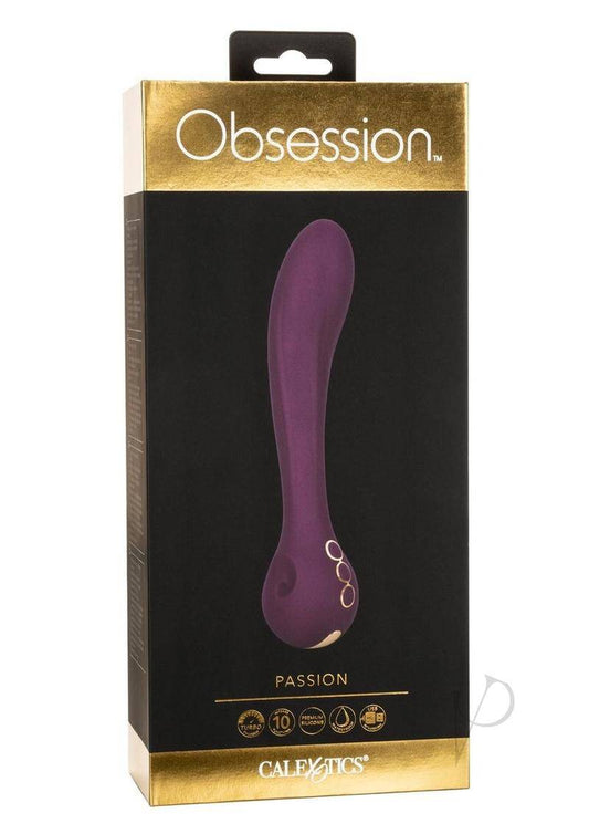 Obsession Passion Rechargeable Silicone Vibrator - Purple - Chambre Rouge