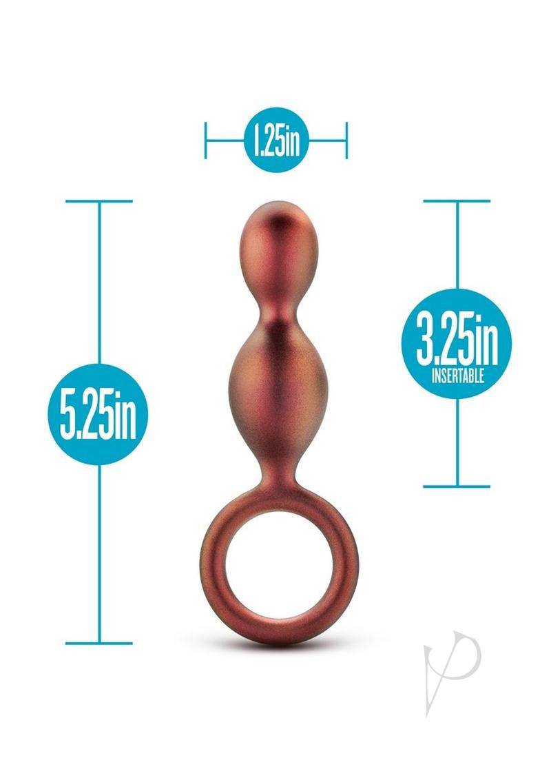 Anal Adventures Matrix Duo Loop Silicone Plug - Copper - Chambre Rouge