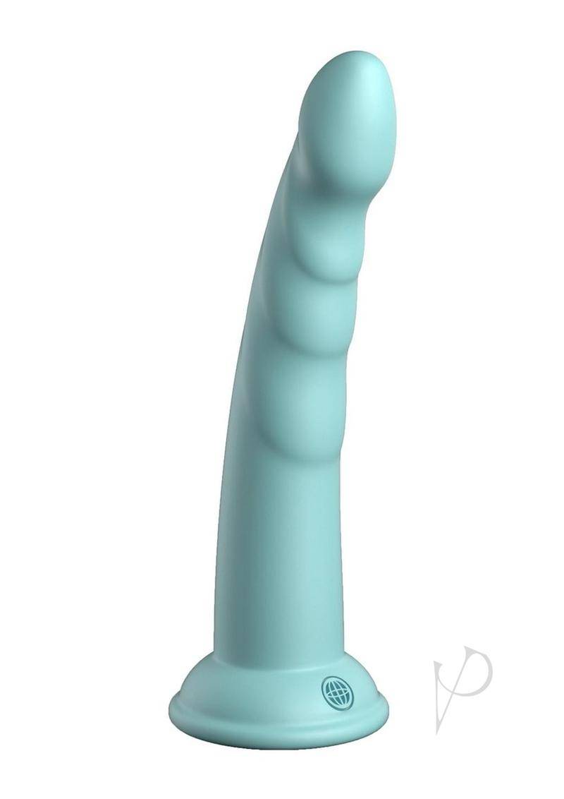 Dillio Platinum Slim Seven Silicone Dildo 7in - Teal - Chambre Rouge