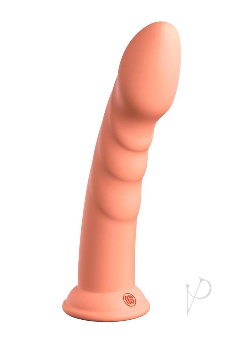 Dillio Platinum Super Eight Silicone Dildo 8in - Orange - Chambre Rouge