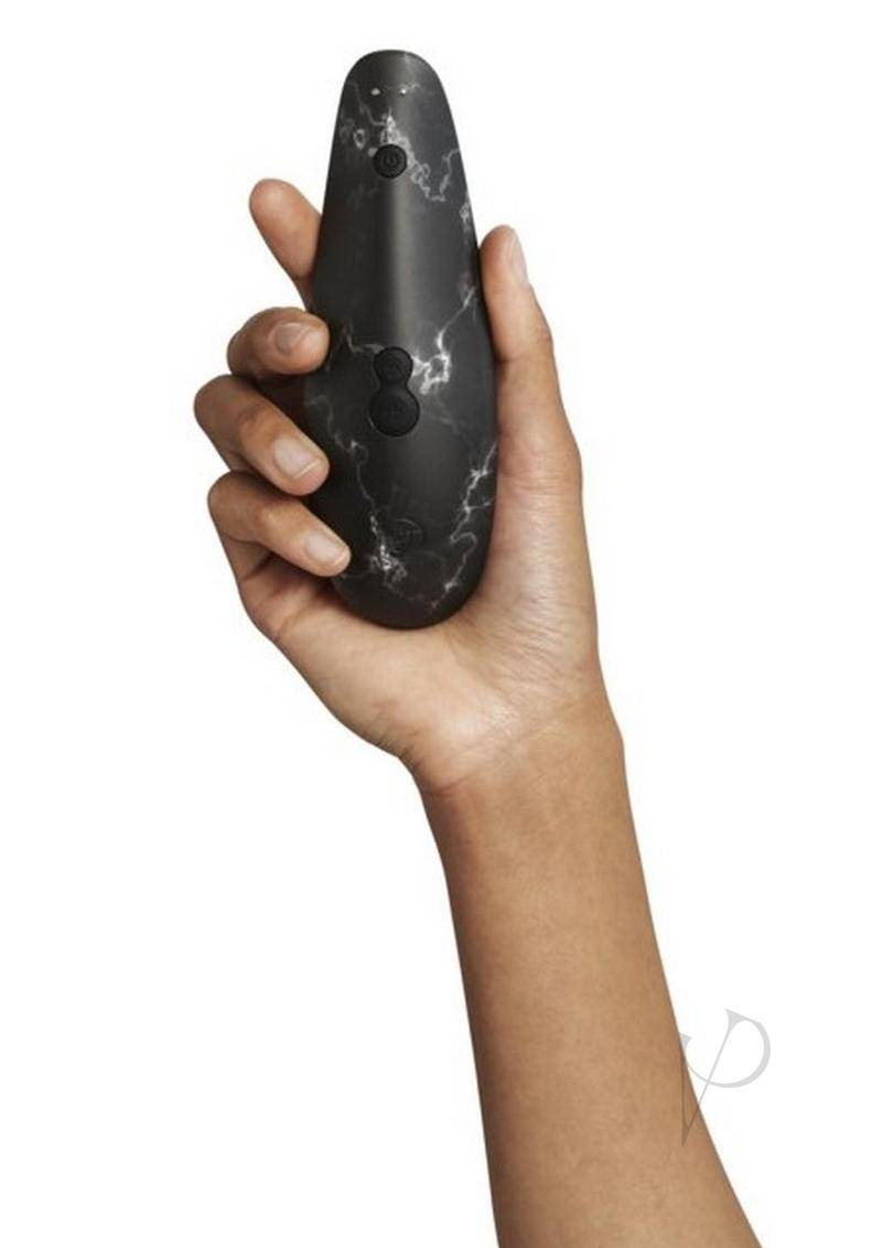 Womanizer Marilyn Monroe Special Edition Rechargeable Clitoral Stimulator - Black Marble - Chambre Rouge