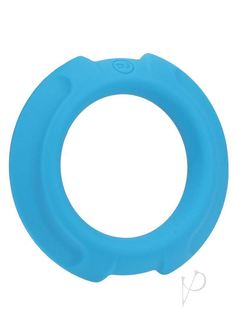 OptiMALE Flexisteel Soft Silicone With Inner Metal Core Cock Ring 43mm - Blue - Chambre Rouge