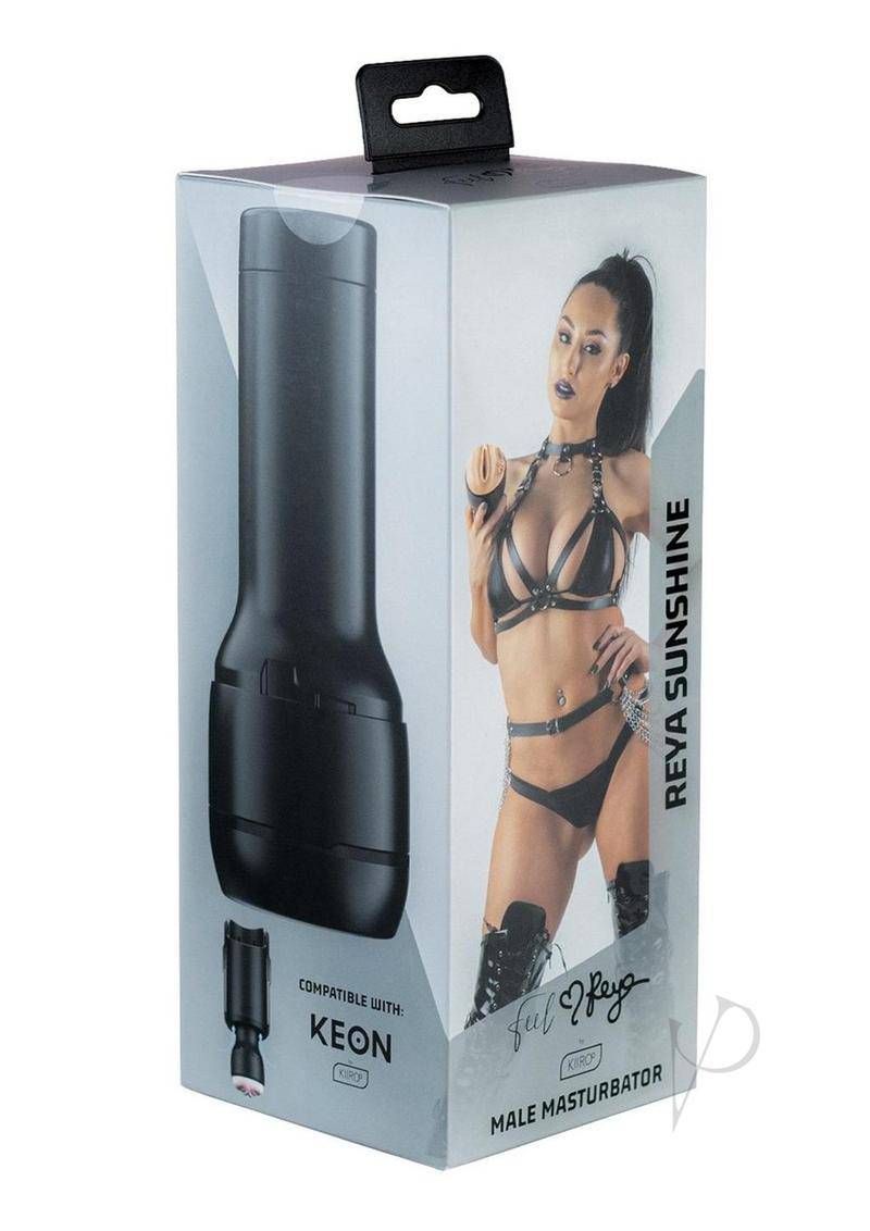 Kiiroo Feel Reya Sunshine Stroker Interactive Masturbator - Pussy - Black/Vanilla - Chambre Rouge