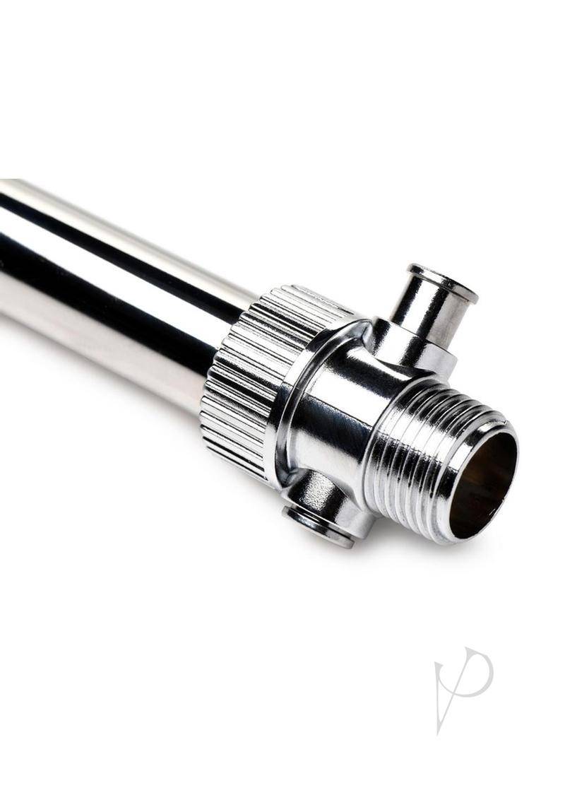 CleanStream Enema Nozzle Stainless Steel with Push Valve - Chambre Rouge